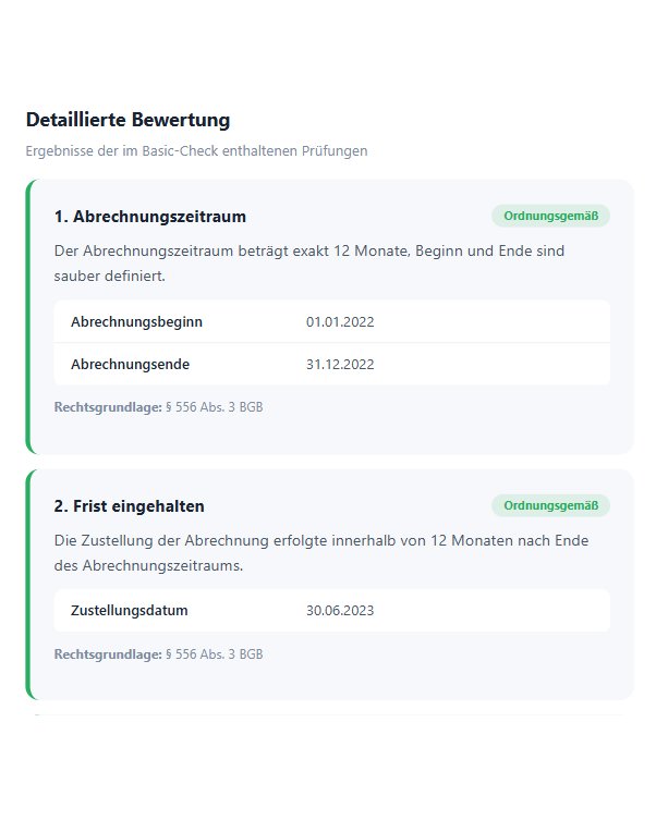 Detaillierte Bewertung